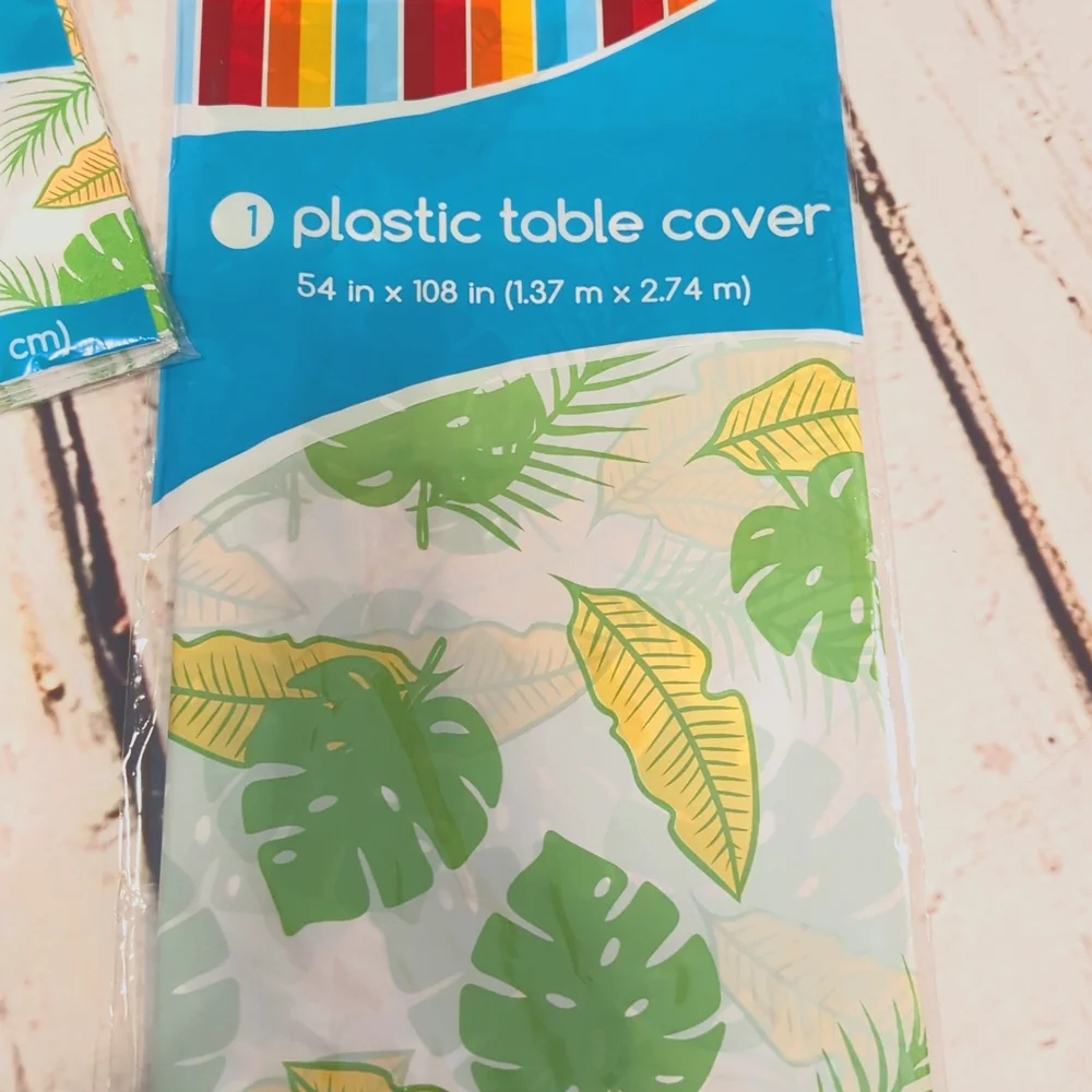 Get Wild Themed Deluxe Party Kit with Napkins, Table Cover, Plastic Cutlery NWT